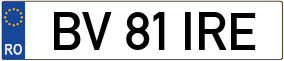 Truck License Plate